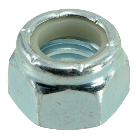 Nylon Insert Lock Nut, 7/16-14, Steel, Grade 2, Zinc Plated, 50 PK